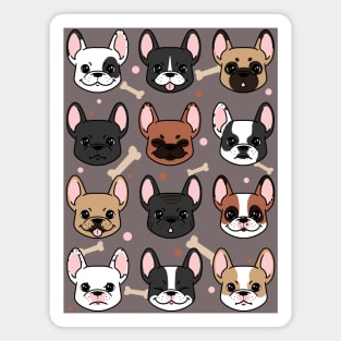 Seamless Frenchie Magnet